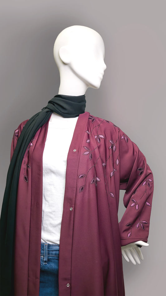 The 'Red Blossom' Abaya