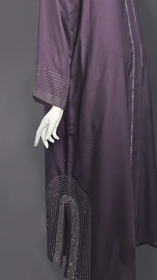 The 'Amethyst Glow' Abaya
