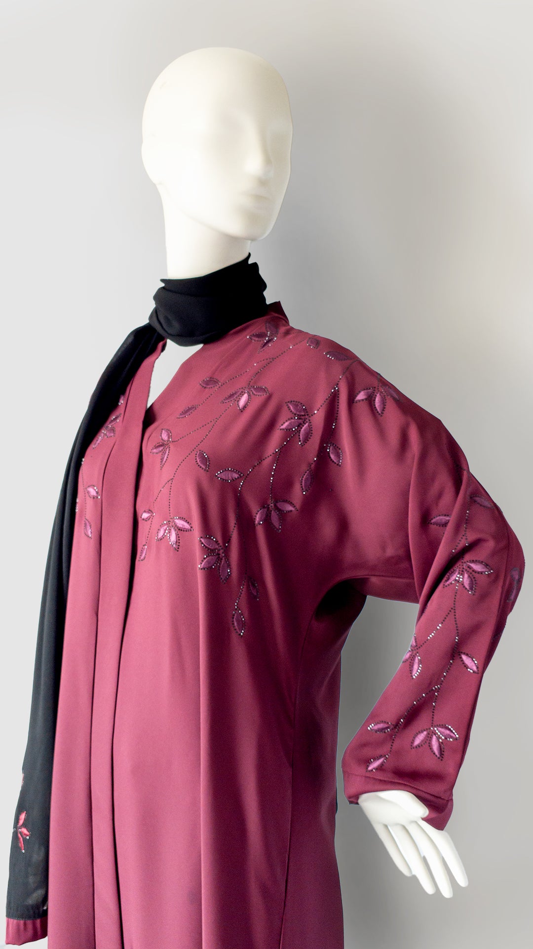 The 'Red Blossom' Abaya