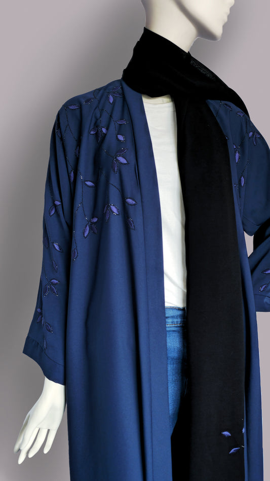 The 'Midnight Bloom' Abaya
