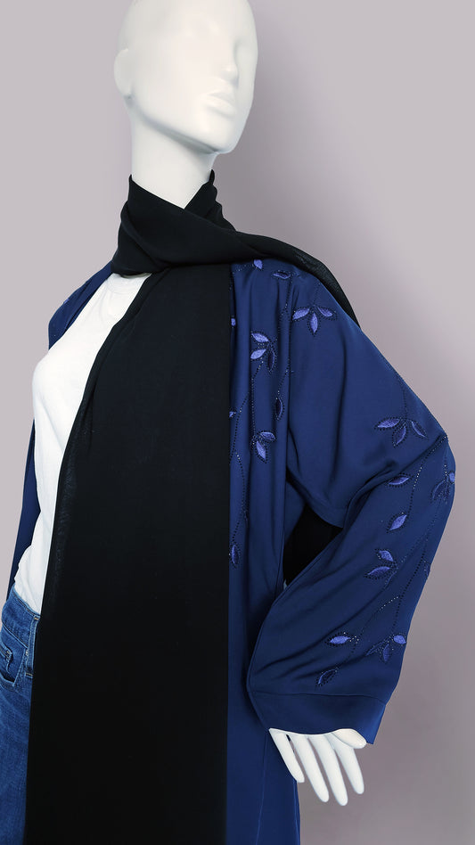 The 'Midnight Bloom' Abaya