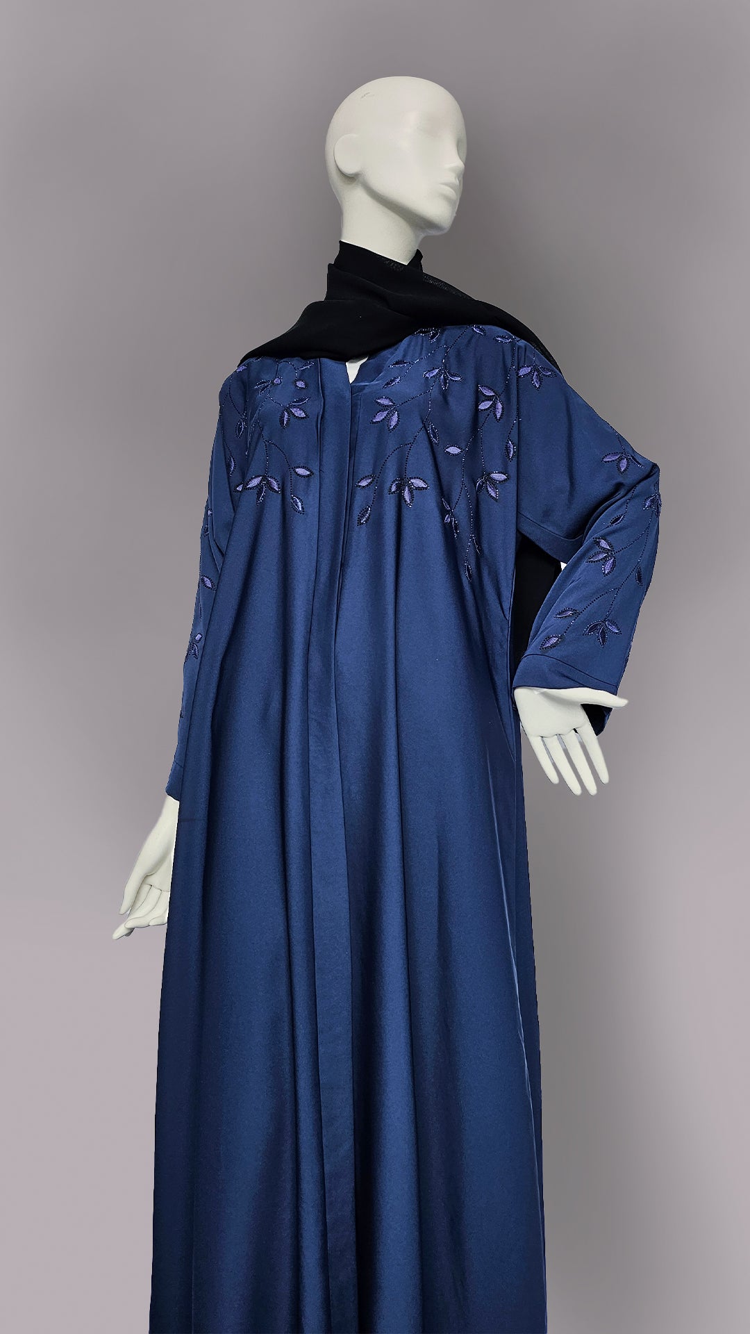 The 'Midnight Bloom' Abaya